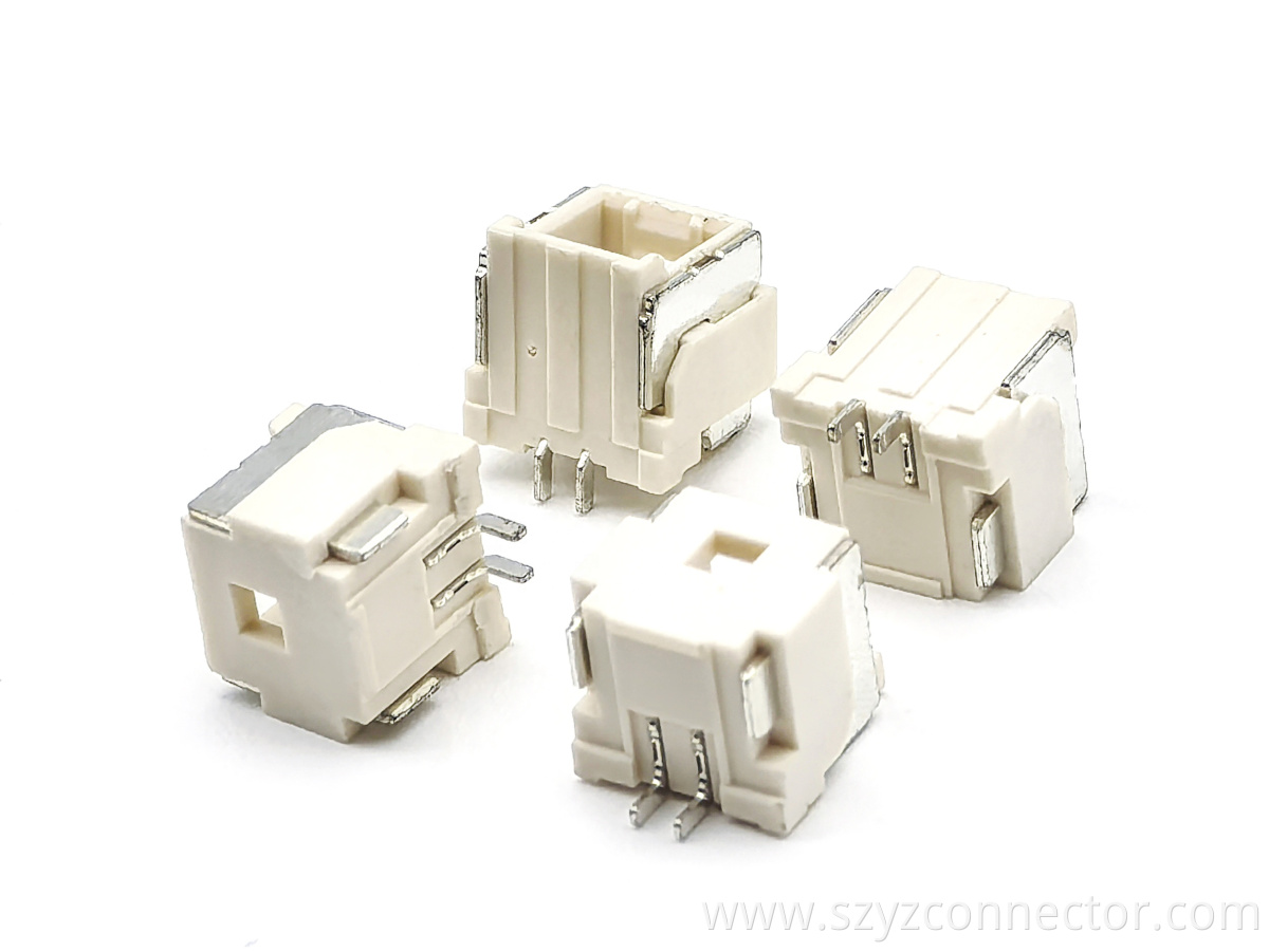 PH1.5mm Wafer Right-Angle SMT Pin Header Connector 2P